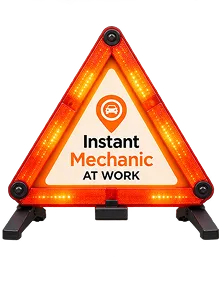 Instant Mechanic At Work emergency breakdown warning sign