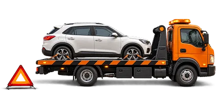 Emergency flatbed tow truck recovery unit